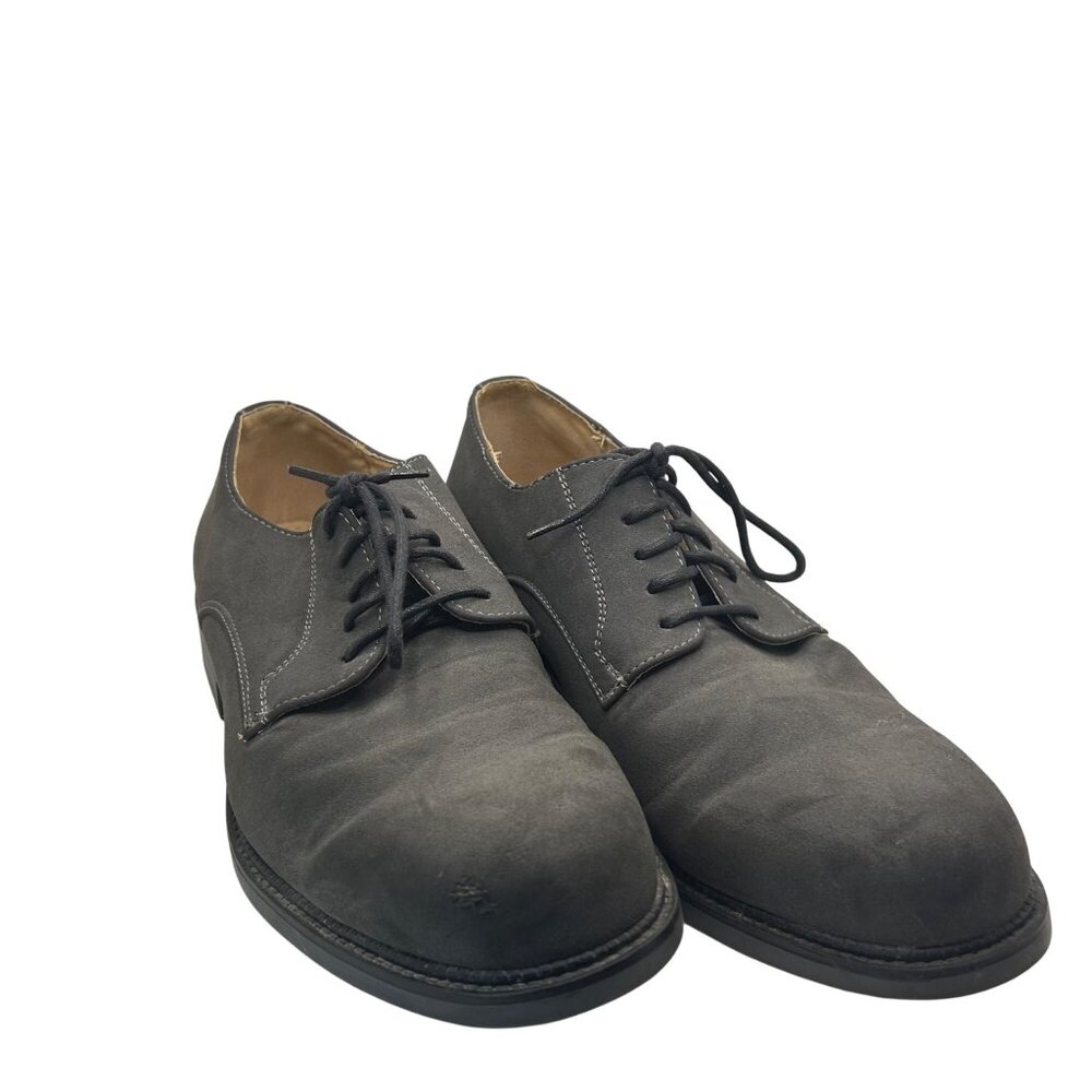 Dexter Comfort Mens Leather Lined Gray Dress Shoes 9.5